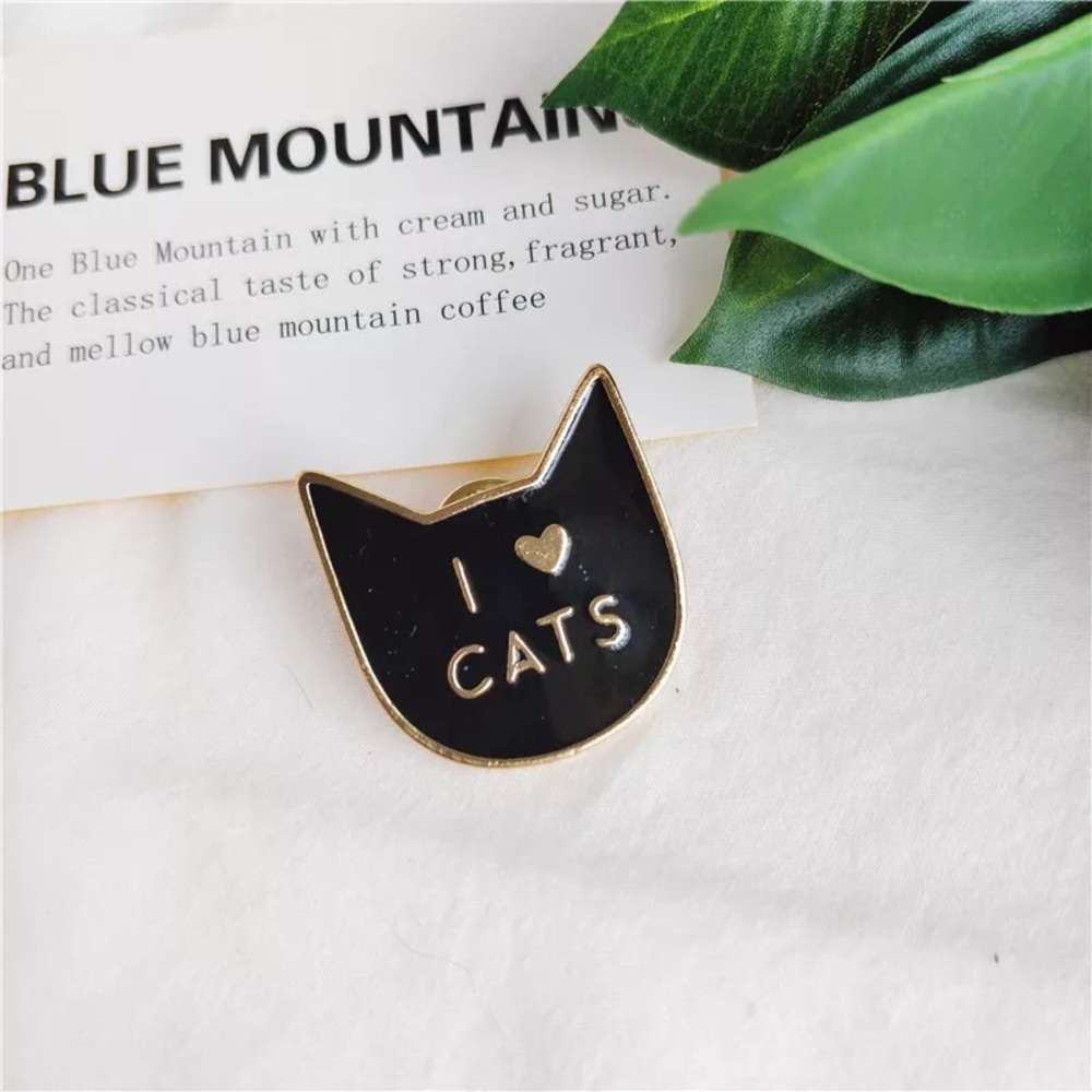 🎉 New I Love Cats 💛 Enamel Pin